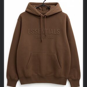 Fear of God Essentials Brown Hoodie